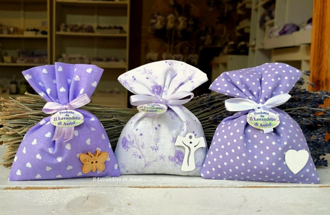 10 Sacchetti regalo Viola lucido per confezionare creazioni