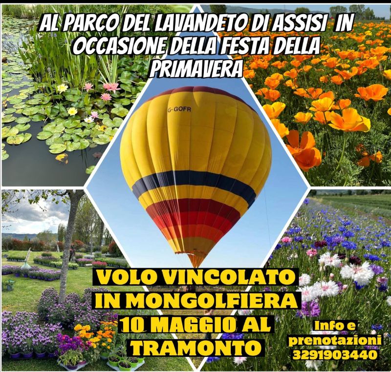 Volo vincolato in mongolfiera pomeriggio 10 Maggio 2025