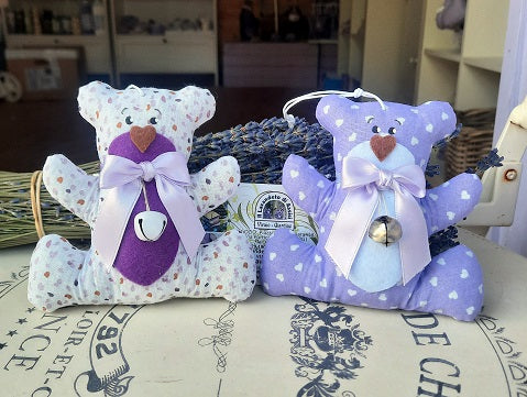 orso per bomboniere, bomboniera con orsetto, sacchetti lavanda, prodotti alla lavanda, idee regalo alla lavanda,