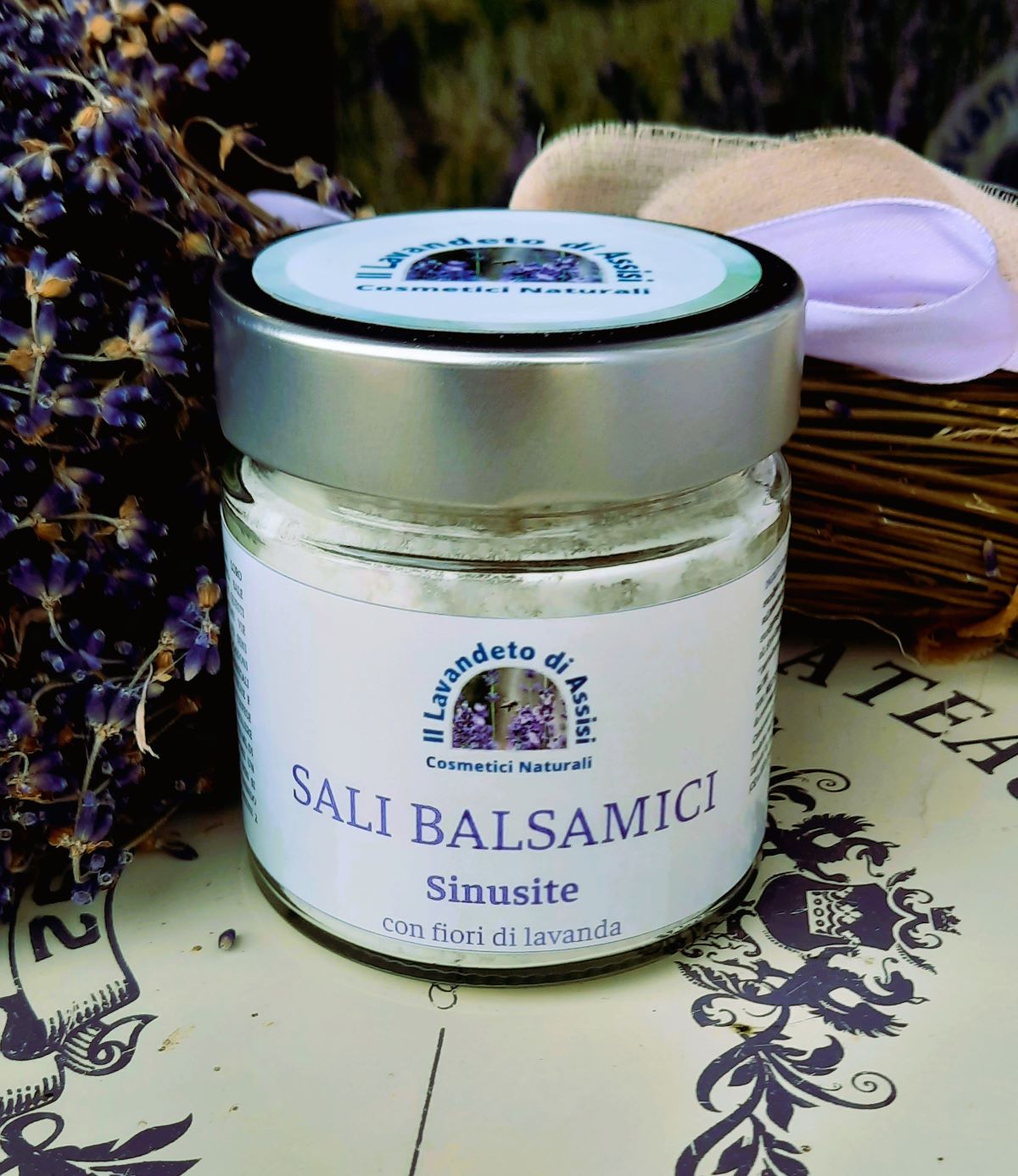 sali balsamici per sinusite alla lavanda per inalazioni a vapore e benessere delle vie respiratorie