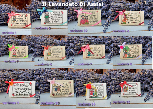 Saponi alla lavanda con dedica