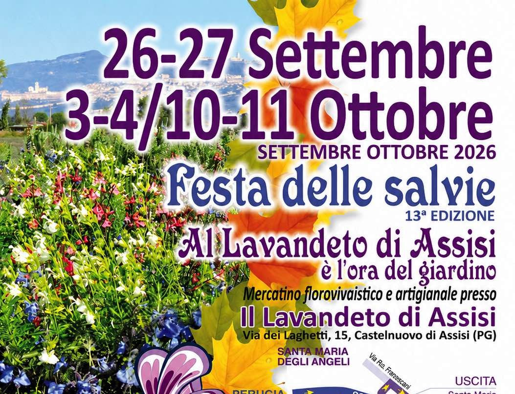 Eventi in Umbria Festa delle salvie e del giardino. 