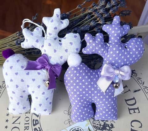 sacchetti profumati, sacchetti lavanda natalizi, sacchetti profumati natalizi, idee regalo di natale renna di Babbo Natale, renna da appendere, renna piccolo, renna vendita online