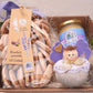 confezione regalo Natalizia, confezione regalo Natale con miele e biscotti, idee regalo i natale con alimenti, regali di natale cesto con miele e biscotti, regalo con prodotti alimentari per Natale, cesti con cibo vendita online, cosa regalare di originale a Natale