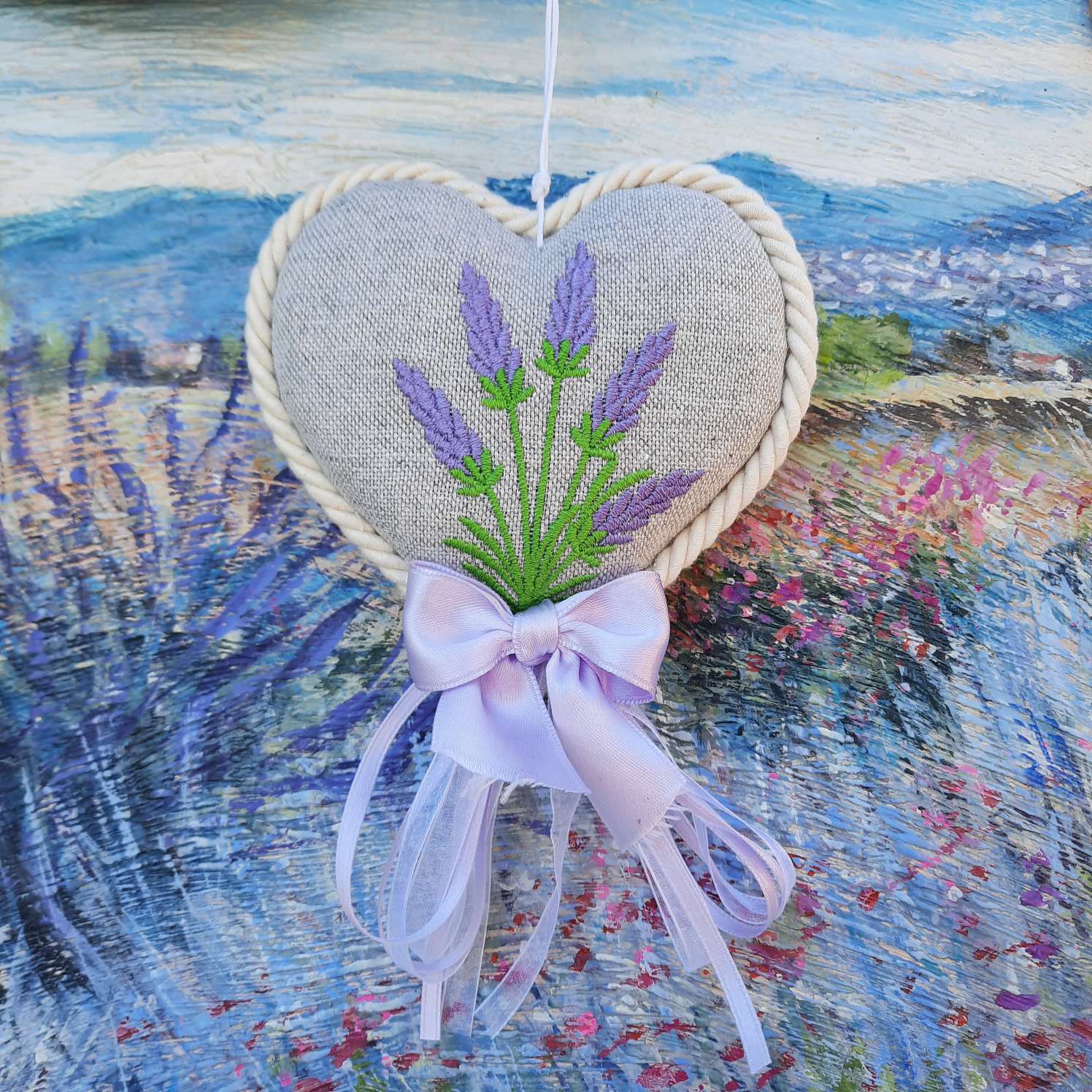 cuore con lavanda, cuore riamato, idea regalo fatta a mano, idea regalo profumata, bomboniera per matrimonio, bomboniera per Prima Comunione, idea bomboniera per Santa Cresima