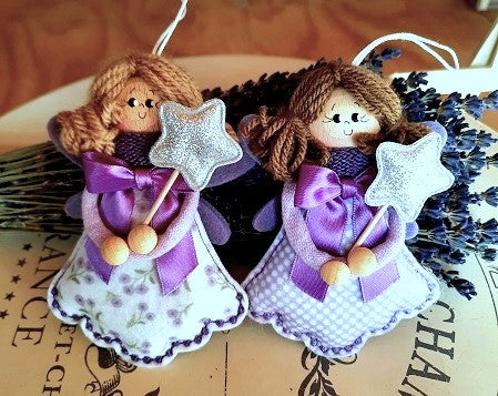 Idee regalo di Natale originali, fatina della lavanda, regalo per amica, regalo per bambina, decorazione Natalizia