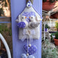 Little bird house filled with lavender
