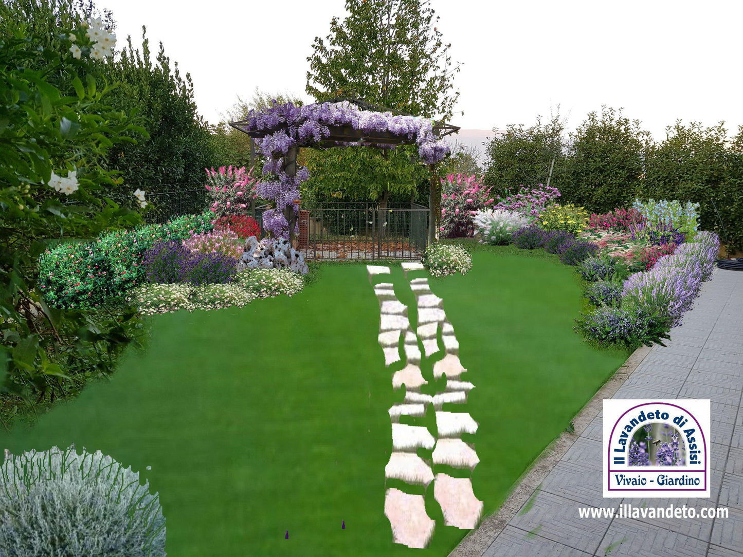 Progetto giardino online, progetto giardino gratis, progettazione giardini, giardini con piante perenni, giardini con lavande, idee per realizzare giardino. immagini giardini, 