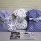 Kit sacchetti lavanda. Offerta sacchettini lavanda.  Sacchetti confezione regalo natale.  Dieci sacchettini di lavanda nei toni del lilla. Ogni sacchettino è realizzato con stoffa di cotone e contiene fiori di lavanda. 