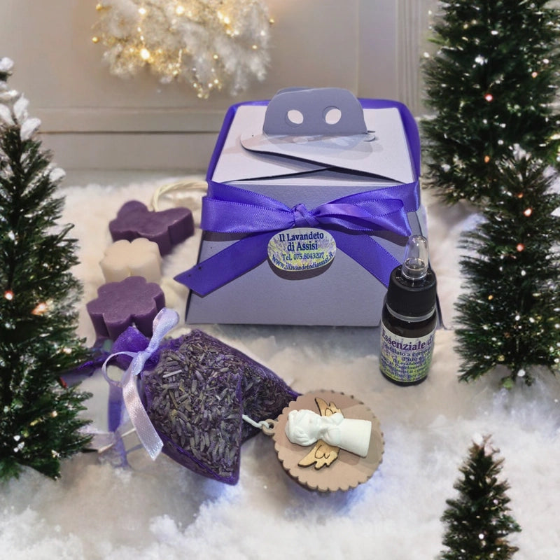 treccia saponi lavanda con olio essenziale puro confezione regalo elegante idee regalo donna ragazza natale artigianale profumato