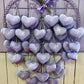 Idee regalo personalizzate, regali con iniziali, Cuore imbottito di lavanda con cifre. Cuore con iniziali. Il nostro cuore ricamato è una bellissima idea regalo personalizzata, in colore tra lilla e azzurro è un regalo ideale per lei e per lui. Il sacchetto di lavanda a forma di cuore è una nostra creazione artigianale è realizzato ad Assisi ed imbottito dei nostri  fiori di lavanda.    Idee regalo Natale, idee regalo per San Valentino, souvenir Assisi