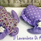 Turtle lavender fabric bag