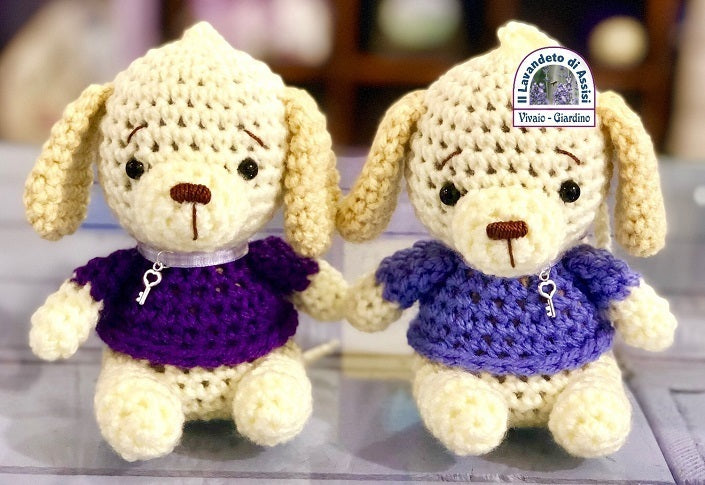 Crochet Lavender Bag in the shape of a dog