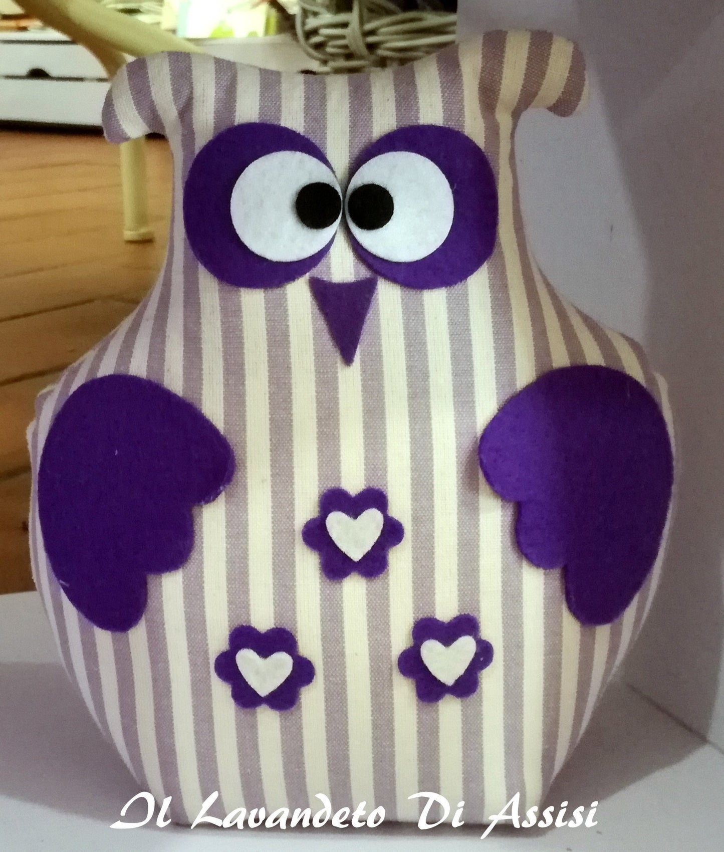 Owl fabric doorstop