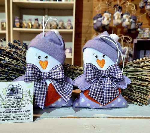 Pinguini in tessuto, pinguini con lavanda